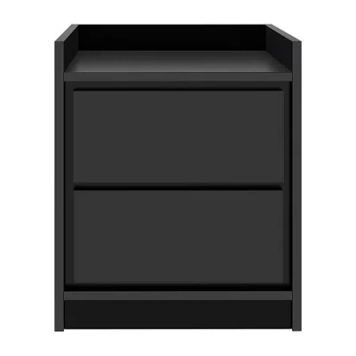 Asstd National Brand Adagio Bedroom Collection Nightstand In Black