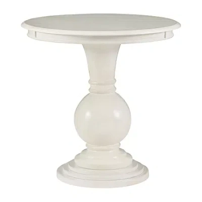 Asstd National Brand Adkins Round Accent Table In White