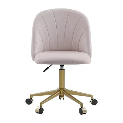 Asstd National Brand Aitken Adjustable Height Office Chair In Pink