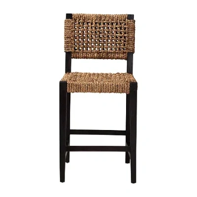 Asstd National Brand Alise Counter Height Bar Stool In Brown