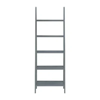 Asstd National Brand Almasy 5-shelf Leaning Bookshelf In Gray