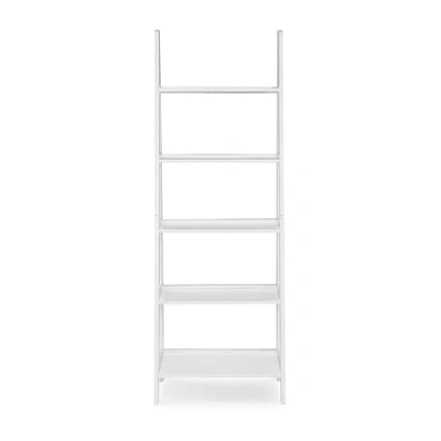 Asstd National Brand Almasy 5-shelf Leaning Bookshelf In White