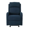 Asstd National Brand Alouette Track-arm Recliner In Blue