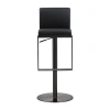 Asstd National Brand Amalfi Upholstered Swivel Bar Stool In Black