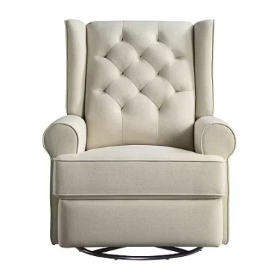 Asstd National Brand Amelia Swivel Glider Recliner In Sand