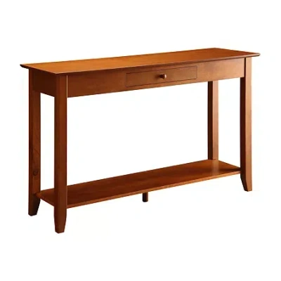Asstd National Brand American Heritage 1 Drawer Console Table With Shelf In Red