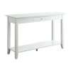 Asstd National Brand American Heritage 1 Drawer Console Table With Shelf In White