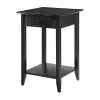 Asstd National Brand American Heritage 1-drawer End Table In Black