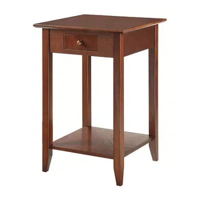 Asstd National Brand American Heritage 1-drawer End Table In Brown