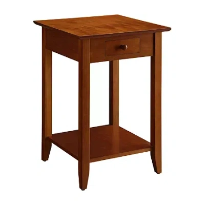 Asstd National Brand American Heritage 1-drawer End Table In Red