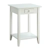 Asstd National Brand American Heritage 1-drawer End Table In White