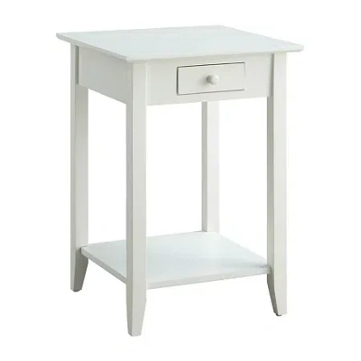 Asstd National Brand American Heritage 1-drawer End Table In White
