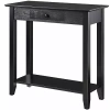 Asstd National Brand American Heritage 1 Drawer Hall Table With Shelf In Black