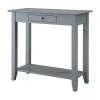 Asstd National Brand American Heritage 1 Drawer Hall Table With Shelf In Gray