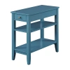 Asstd National Brand American Heritage 3-tier End Table With Drawer In Blue