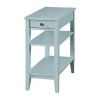 Asstd National Brand American Heritage 3-tier End Table With Drawer In Blue