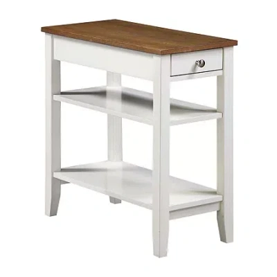 Asstd National Brand American Heritage 3-tier End Table With Drawer In Brown