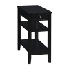 Asstd National Brand American Heritage Chairside Table In Black