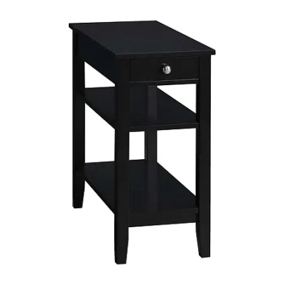 Asstd National Brand American Heritage Chairside Table In Black