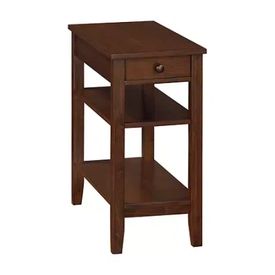 Asstd National Brand American Heritage Chairside Table In Brown