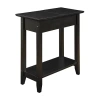 Asstd National Brand American Heritage Flip-top Chairside Table In Black
