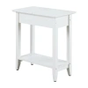 Asstd National Brand American Heritage Flip-top Chairside Table In White