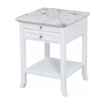 Asstd National Brand American Heritage Logan End Table In White