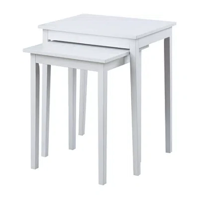 Asstd National Brand American Heritage Nesting 2-pc. End Table In White