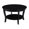 Asstd National Brand American Heritage Round Coffee Table In Black
