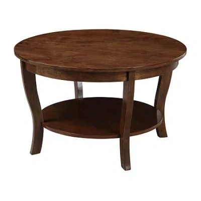 Asstd National Brand American Heritage Round Coffee Table In Brown