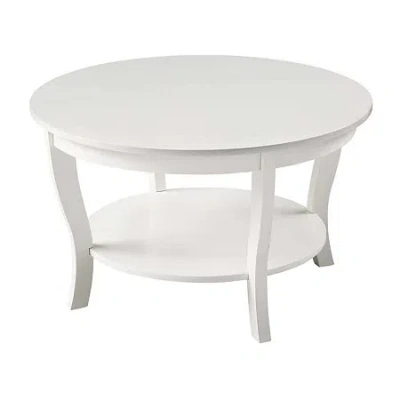 Asstd National Brand American Heritage Round Coffee Table In White