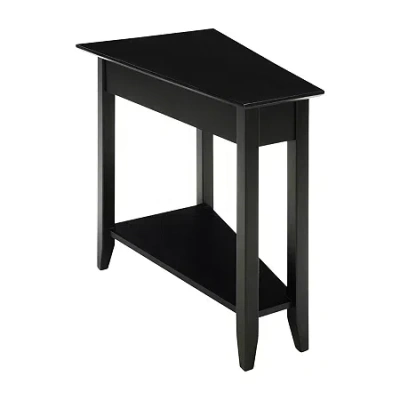Asstd National Brand American Heritage Wedge End Table With Shelf In Black