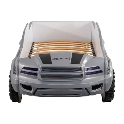 Asstd National Brand Ameritan Wheeled Platform Bed In Gray