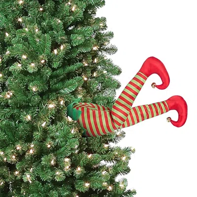 Asstd National Brand Animated Elf Kickers Clips In Red