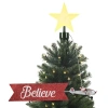 Asstd National Brand Animated Santa's Biplane Christmas Tree Topper In Red