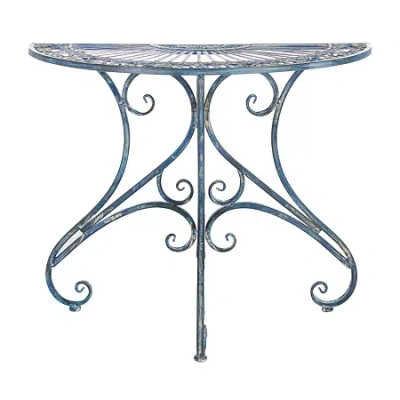 Asstd National Brand Annalise Patio Collection Side Table In Blue