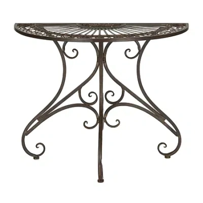 Asstd National Brand Annalise Patio Collection Side Table In Brown