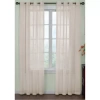 Asstd National Brand Arm And Hammer Curtain Fresh Odor-neutralizing Grommet Top Sheer Single Curtain Panels In White