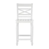 Asstd National Brand Asher Bar & Counter Stools In White Wood In White