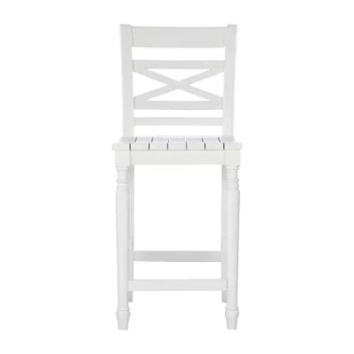 Asstd National Brand Asher Bar & Counter Stools In White Wood