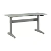 Asstd National Brand Ashlyn Office Collection Adjustable Height Computer Desk In Gray