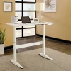 Asstd National Brand Ashlyn Office Collection Adjustable Height Computer Desk In White
