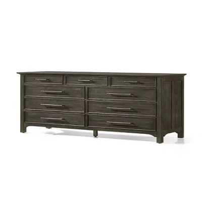 Asstd National Brand Atlas Bedroom Collection 9-drawer Dresser In Brown
