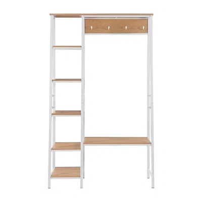 Asstd National Brand Attwood Multipurpose Hall Tree And Bench In White