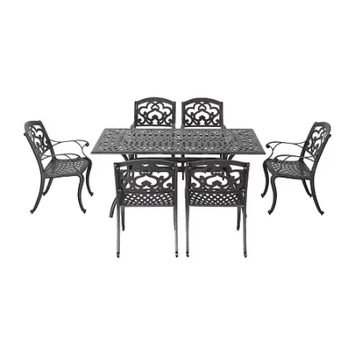 Asstd National Brand Austin 7-pc. Rectangular Dining Set In Black