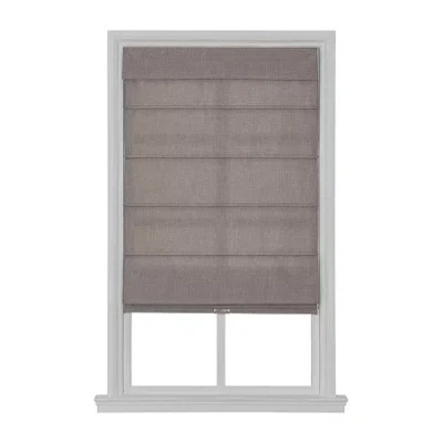 Asstd National Brand Austin Fabric Cordless Light-filtering Roman Shade In Gray