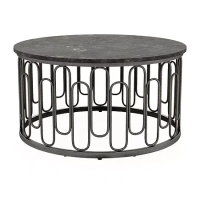 Asstd National Brand Austin Metal Coffee Table In Black