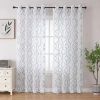 Asstd National Brand Avondale Grommet Top Sheer Single Curtain Panel In Blue