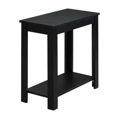 Asstd National Brand Baja Living Room Collection Storage Chairside Table In Black
