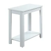 Asstd National Brand Baja Living Room Collection Storage Chairside Table In White